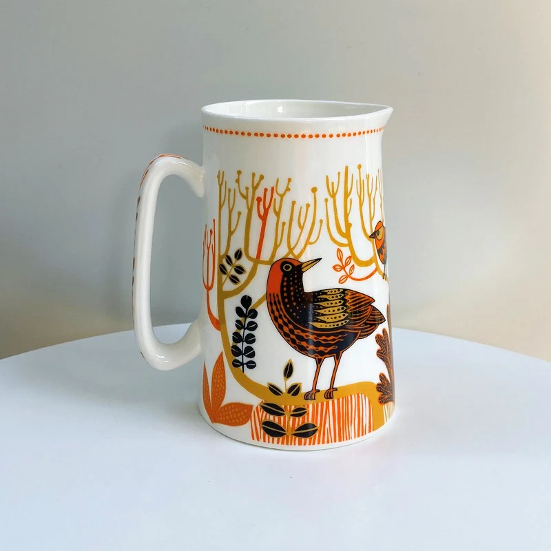 1 pint jug Dawn Chorus Orange - Image 3