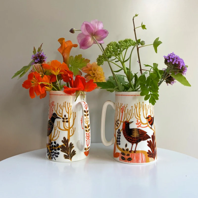 1 pint jug Dawn Chorus Orange - Image 4