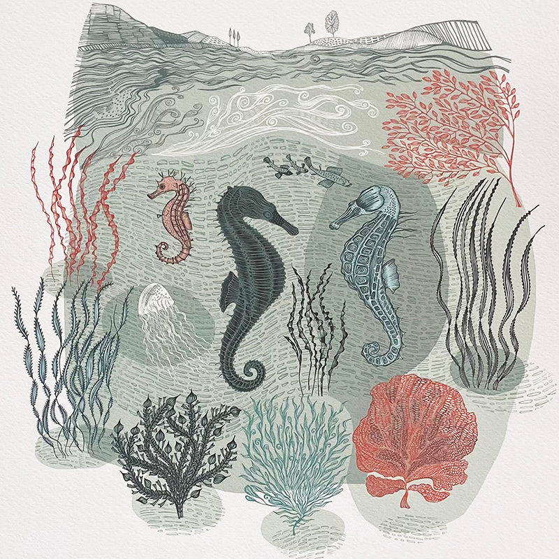Coastal Seahorse Print - Image 2