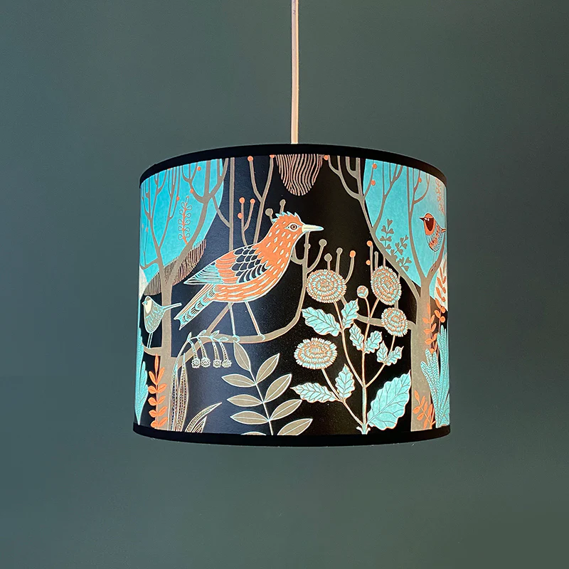 Dawn Chorus Lampshade - Blue - Image 10