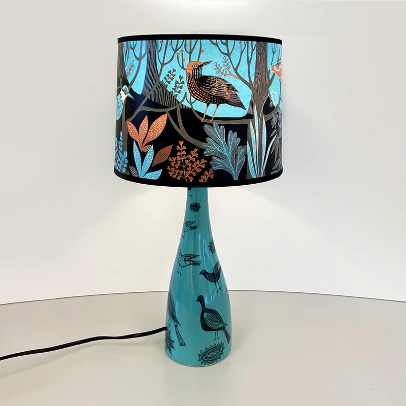 Dawn Chorus Lampshade - Blue - Image 11