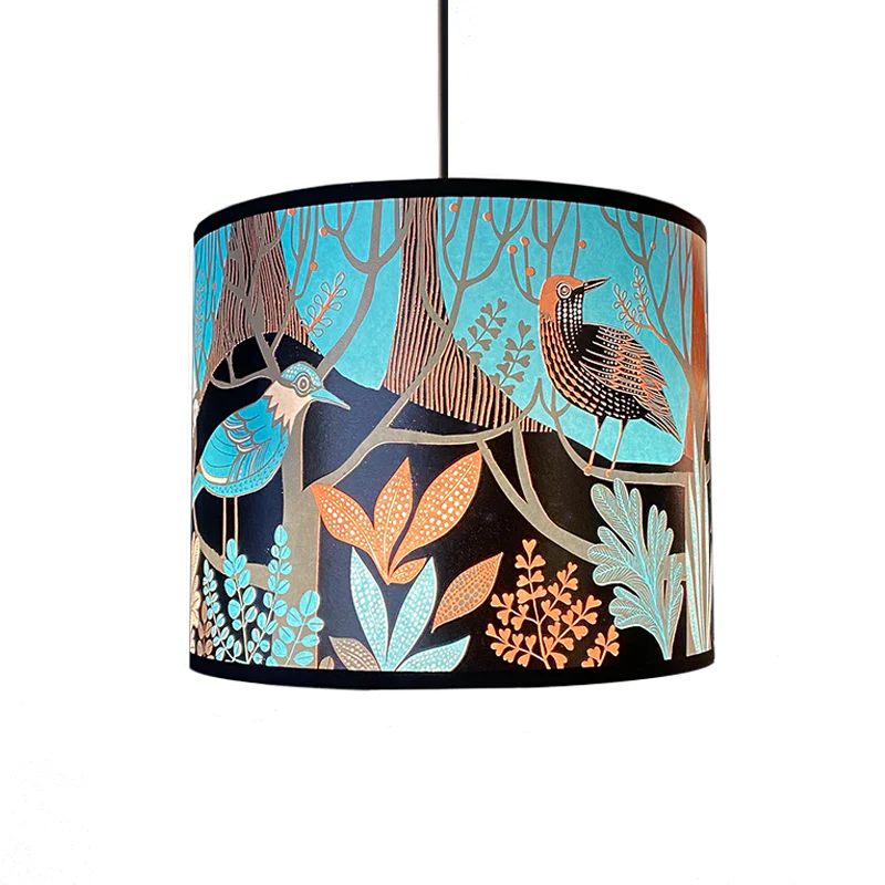 Dawn Chorus Lampshade - Blue - Image 5