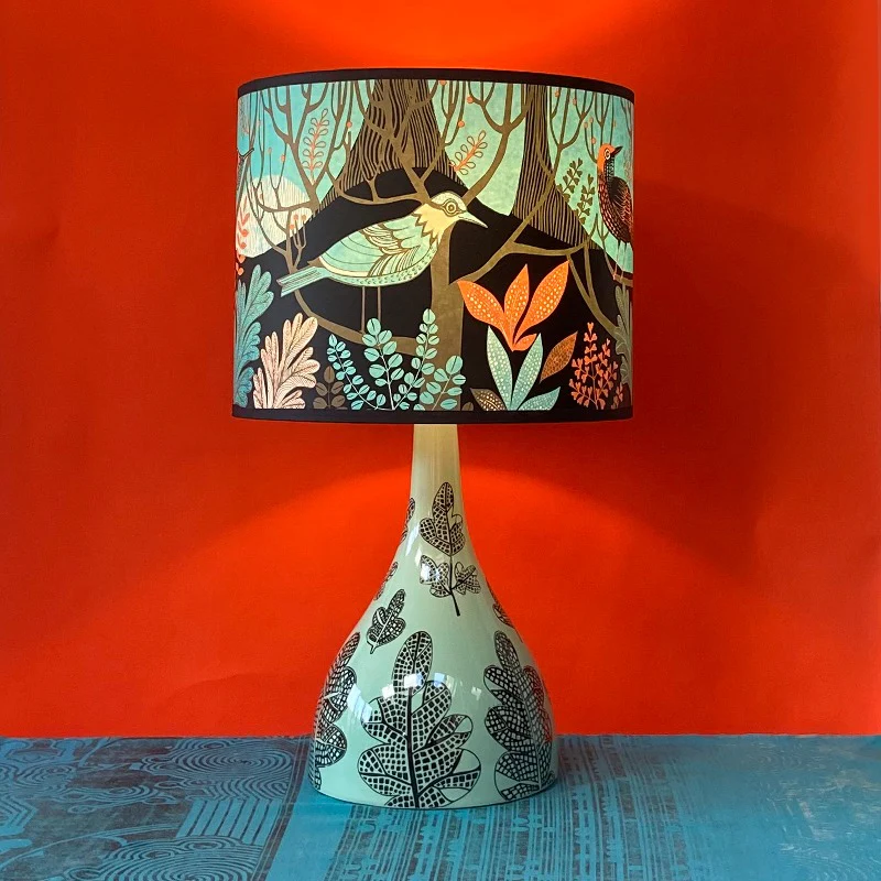 Dawn Chorus Lampshade - Blue - Image 7
