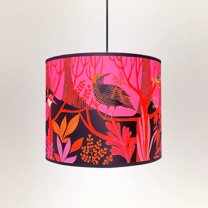 Dawn Chorus Lampshade - Pink - Image 4