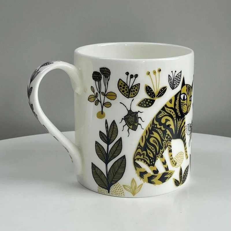 Fancy Handle Kitty Mug - Image 4