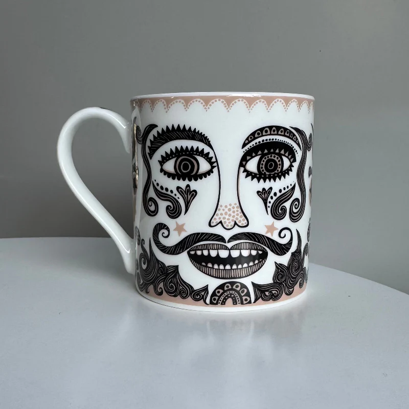 Fancy Handle Moustache mug - Image 2