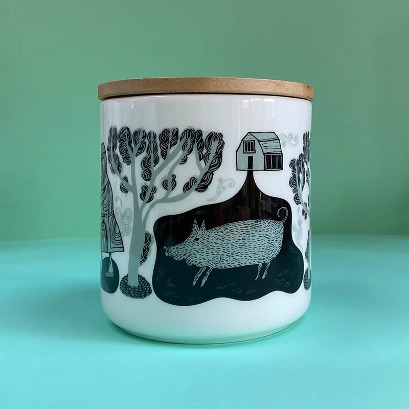 Farm Friends Storage Jar (blue) - Image 3