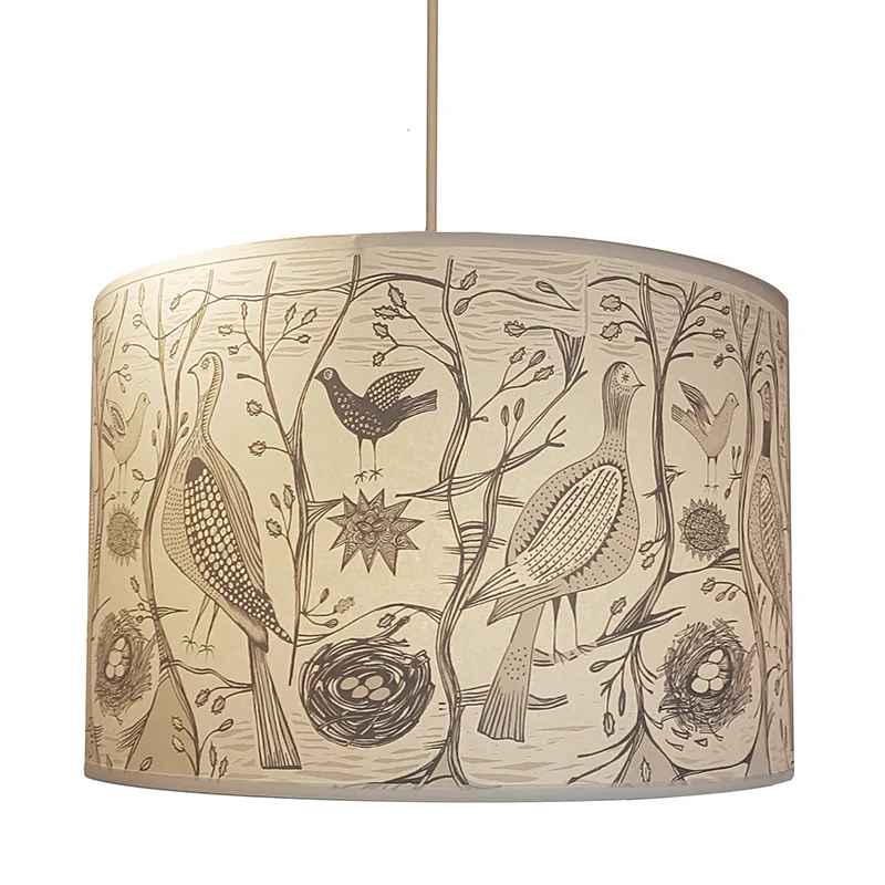 Game Bird Lampshade Grey/Cream - Image 4