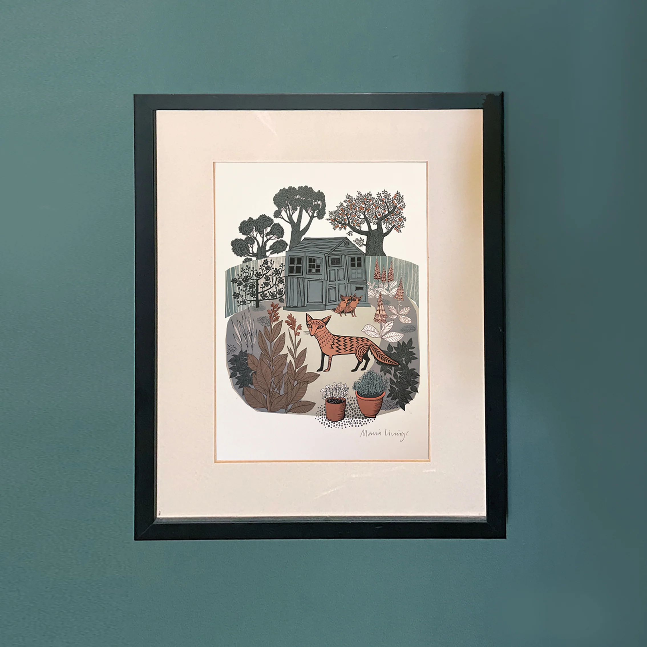 Garden Foxes Print - Image 2