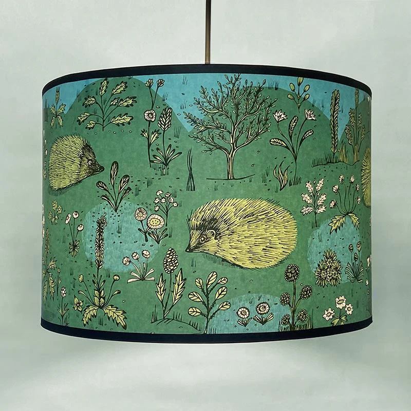 Hedgehog Lampshade GREEN - Image 3