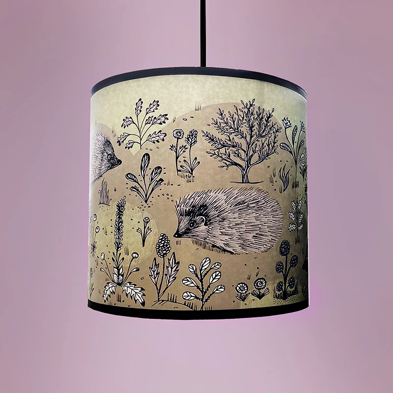 Hedgehog Lampshade BROWN - Image 2