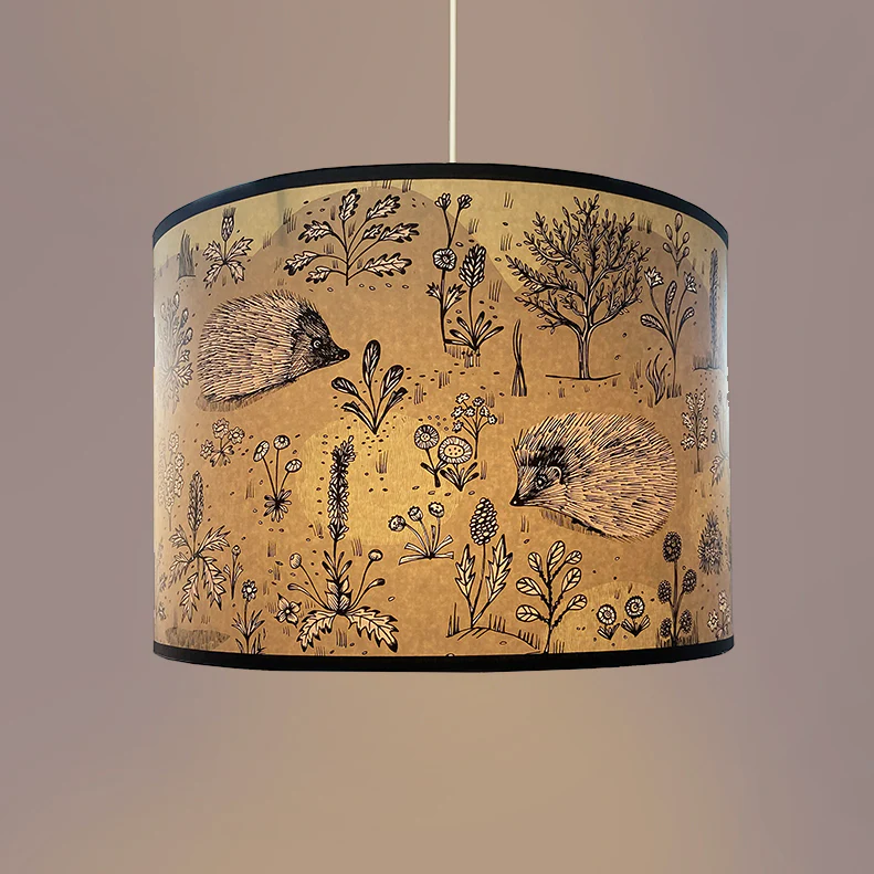 Hedgehog Lampshade BROWN - Image 6