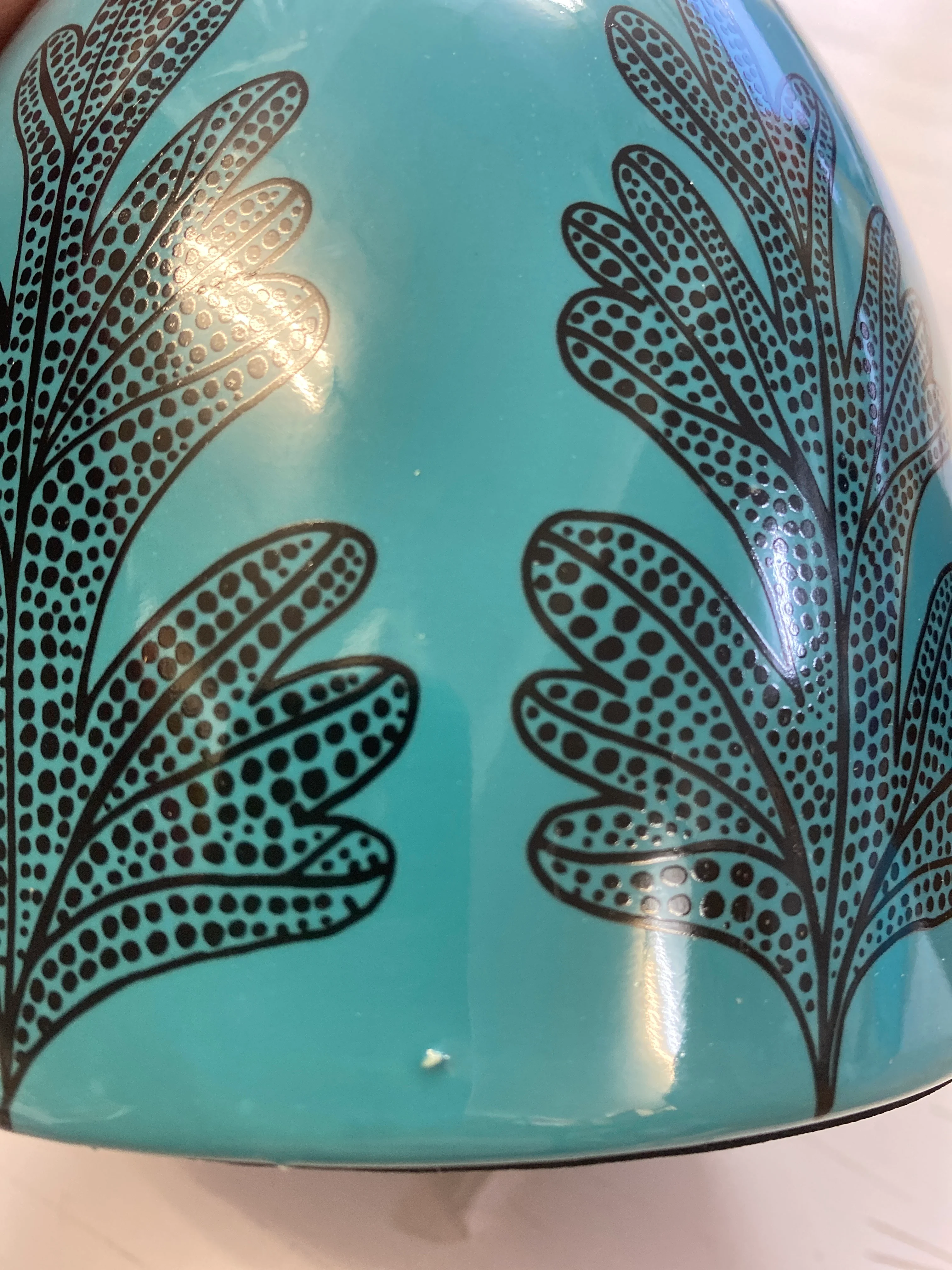 Polly Lamp Base - Teal SECOND - Image 3