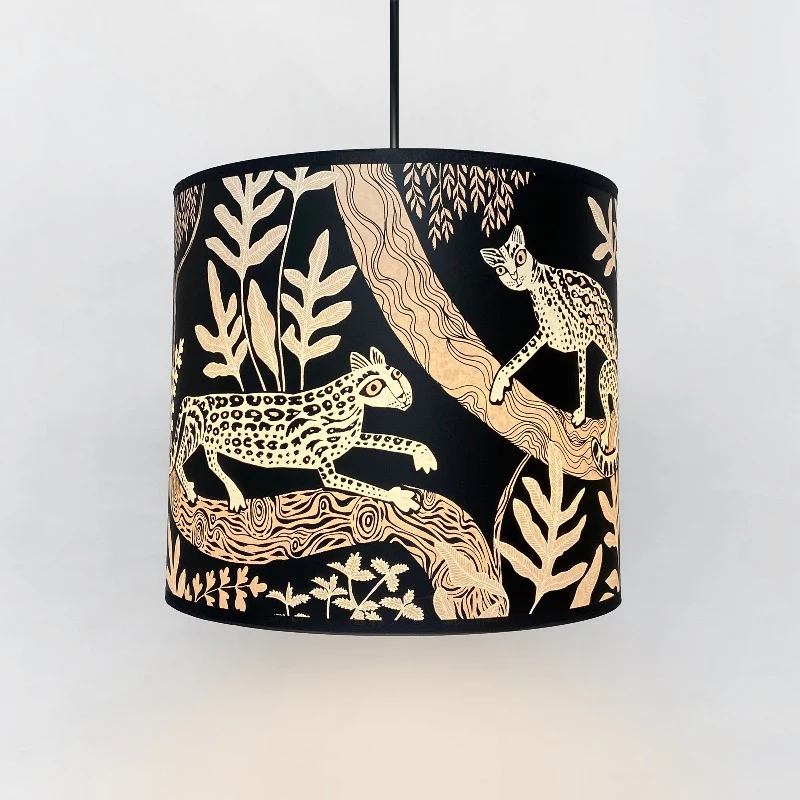 Ocelot Lampshade Black-Pink - Image 2