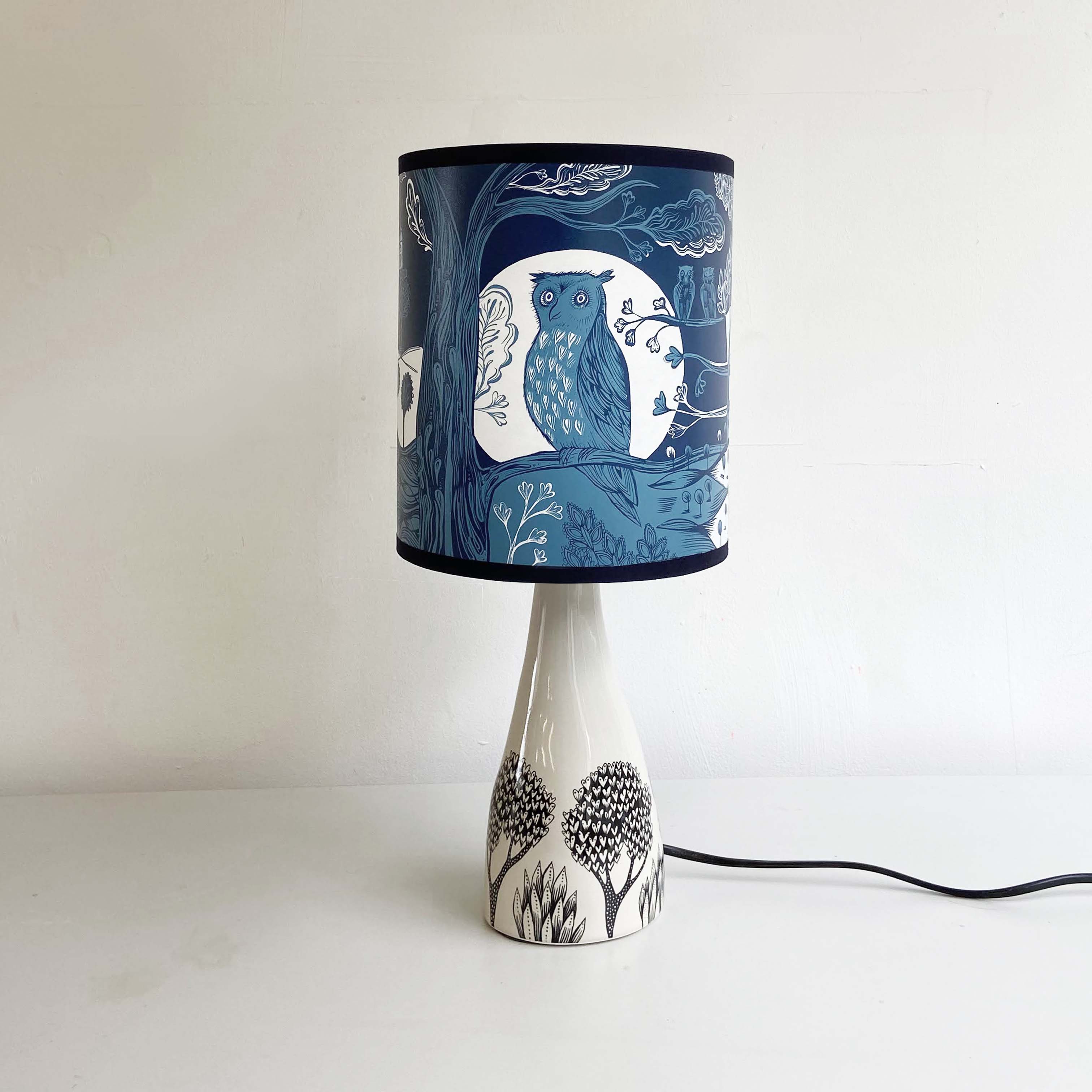 Owl Lampshade - Blue - Image 7
