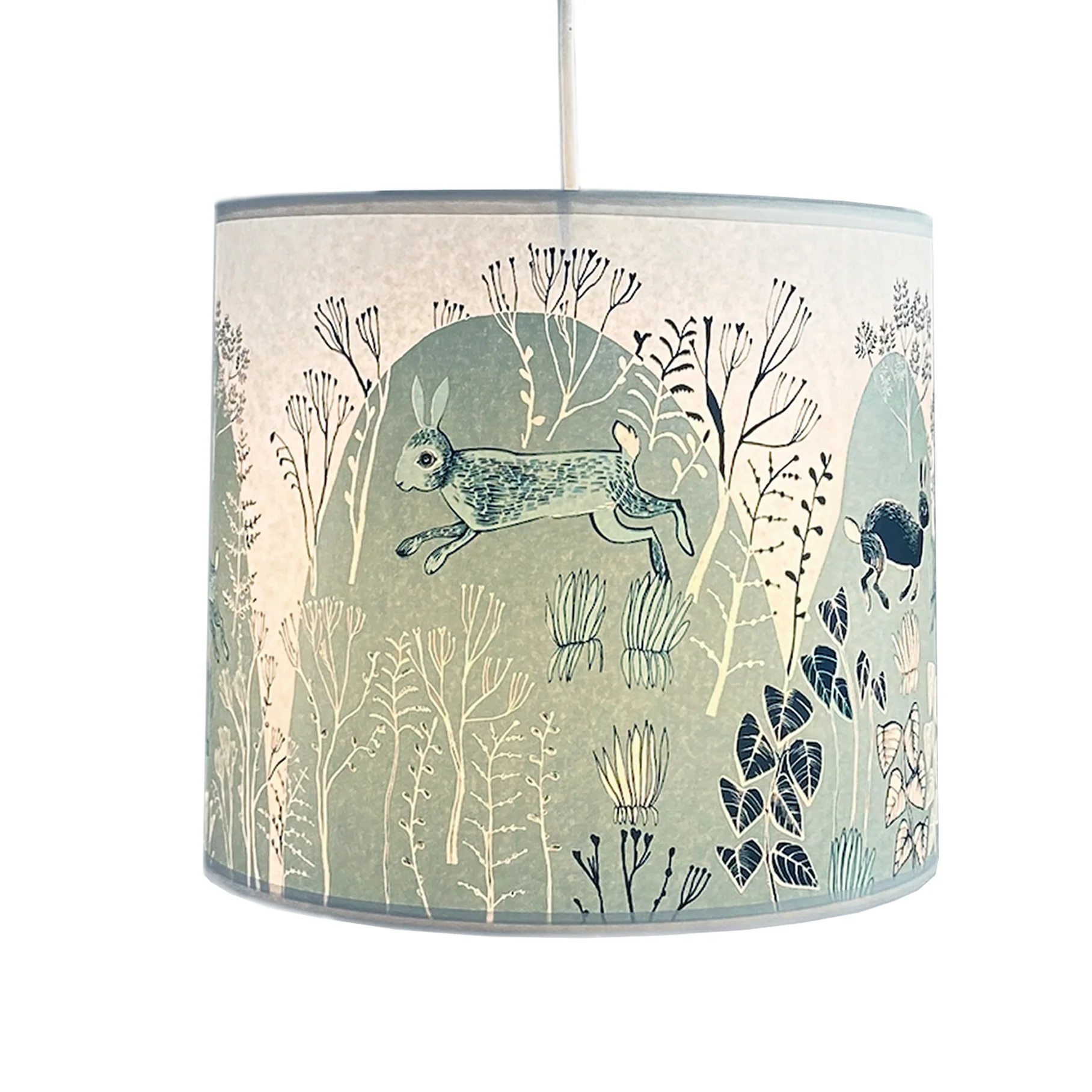 Rabbit lampshade teal - Image 4