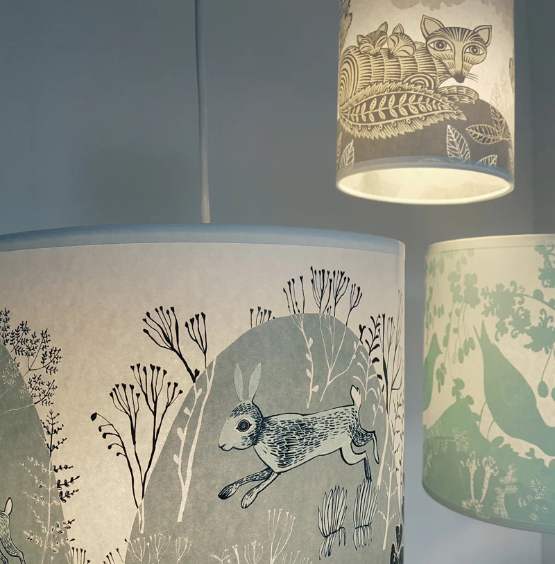 Rabbit lampshade teal - Image 5