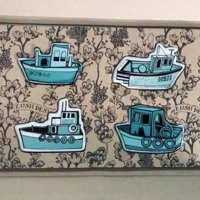 Set of Fridge Magnets: Boats - Image 3
