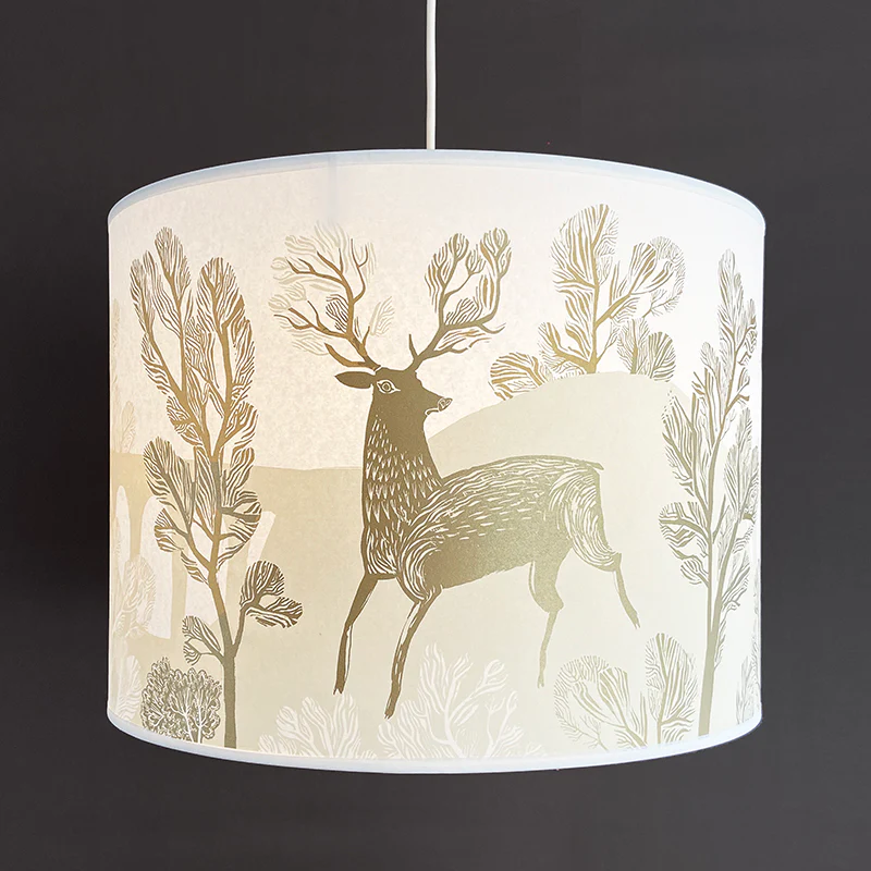 Stag Lampshade - Gold - Image 4