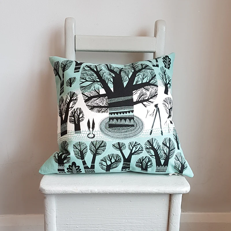 Winter Trees Cushion - Image 3
