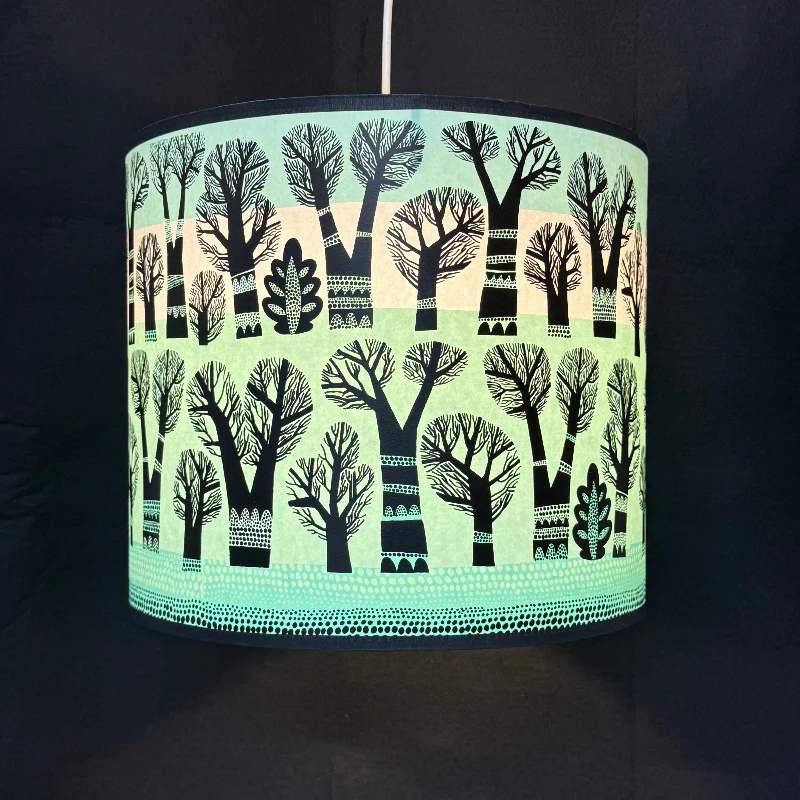 Winter Trees Lampshade Spearmint SECOND